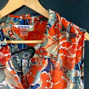 Nygård Long Bright Summer Blouse